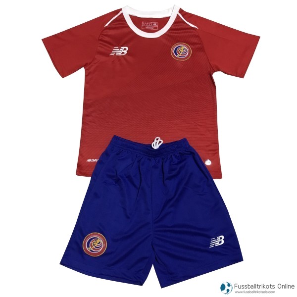 Costa Rica Trikot Heim Kinder 2018 Rote Fussballtrikots Günstig